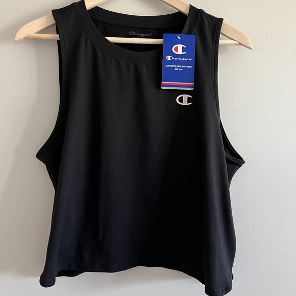 NWT | Champion Women's Black Tank Top Athletic Workout | Size Medium - Picture 1 of 7